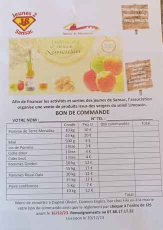 Commande 2023